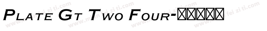 Plate Gt Two Four字体转换